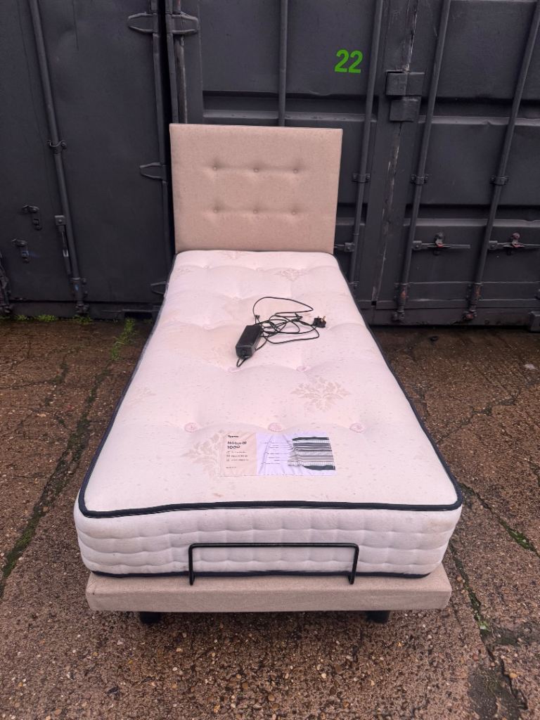 Electric Single Bed and Mattress 
