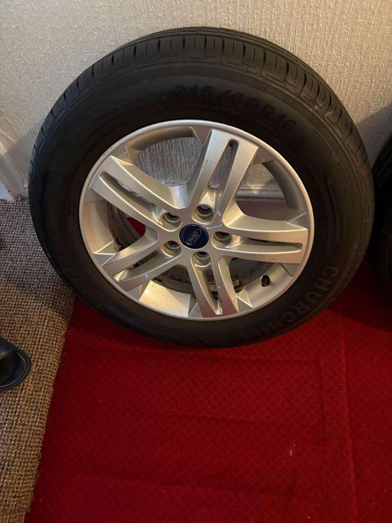 For Sale: Set of Summer Tyres with Rims 215/60/16 (5x108) - Ford Galaxy - Like New!