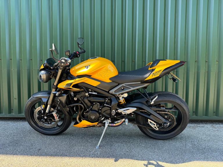 Triumph Street Triple 765 RS 2023 Cosmic Yellow 1700 Miles Full Triumph History