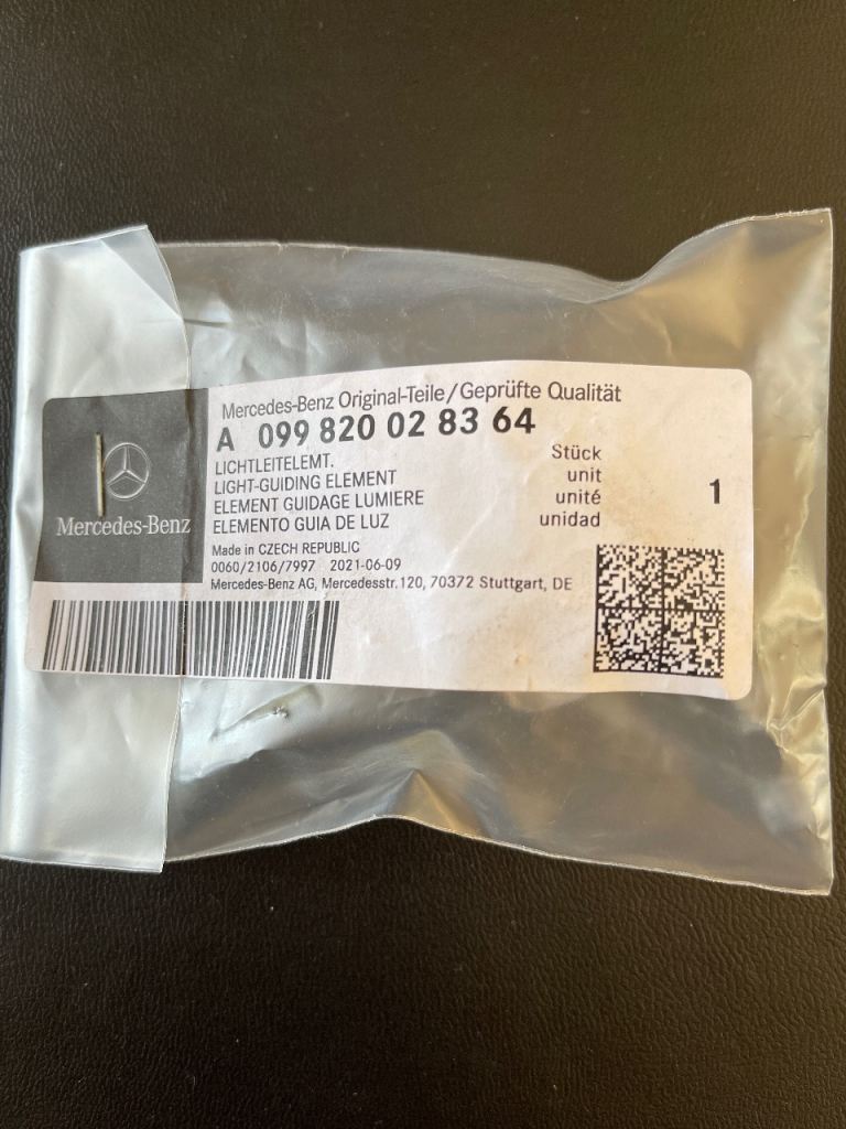 Genuine Mercedes Front Right Door Handle LED Courtesy Light