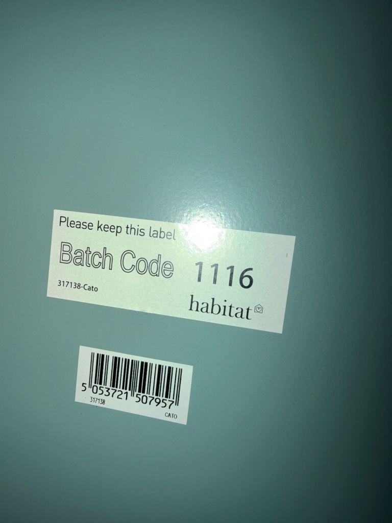 Habitat Small Desk / Console Table – Blue, Fair Condition, £35.00 for Sale