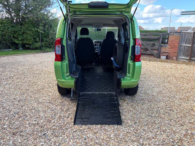Fiat qubo electric ramp upfront passenger or driver mobility vehicle disabled