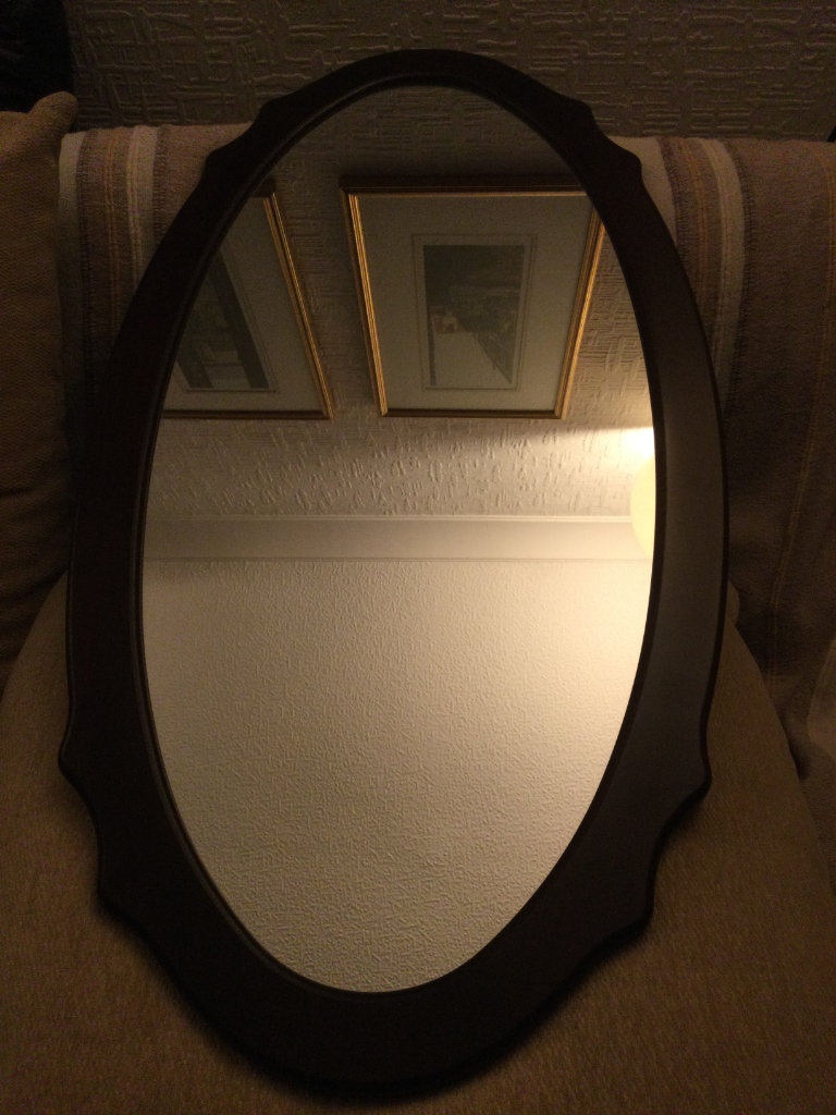 Gorgeous Dark Wood Hall Mirror