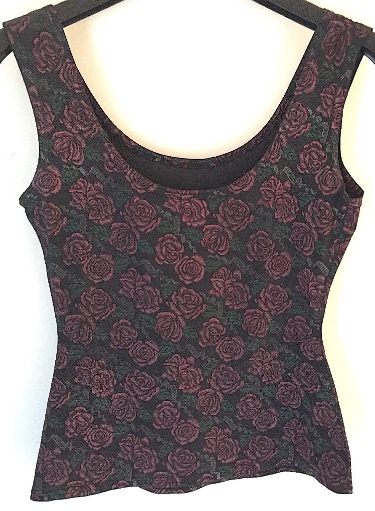 JOHNSON’S (LONDON) La Rocka Roses Singlet c1983