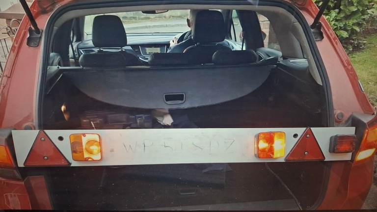 Working trailer light board