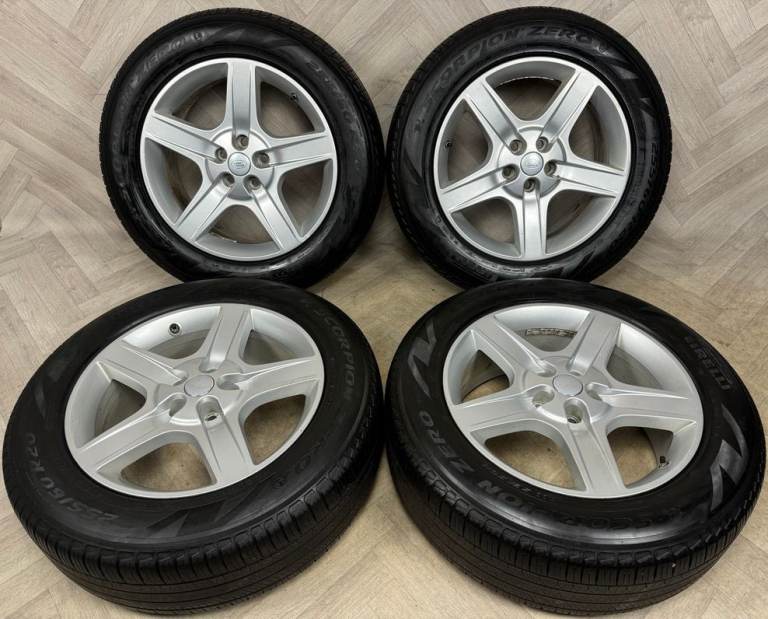 20'' GENUINE LAND ROVER DEFENDER 5 SPOKE 5094 ALLOY WHEELS TYRES ALLOYS 5X120