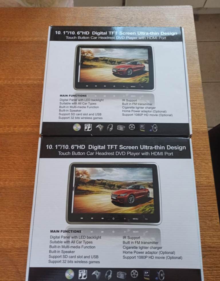 Car Headrest Monitor (£40 each ONO, pls read description)