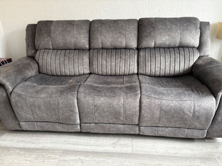image for Grey 3 and 2 seater sofa 