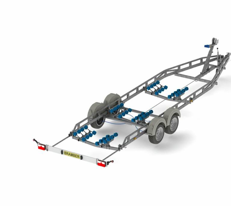 Brmaber boat trailer for boats up to 2850kg in weight gvw 3500kg,  not sbs, Indespension  