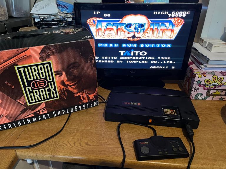 Turbografx tg16 pc engine console & games 
