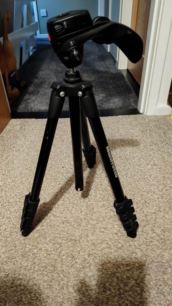 Manfrotto extendable tripod for sale, as new condition.