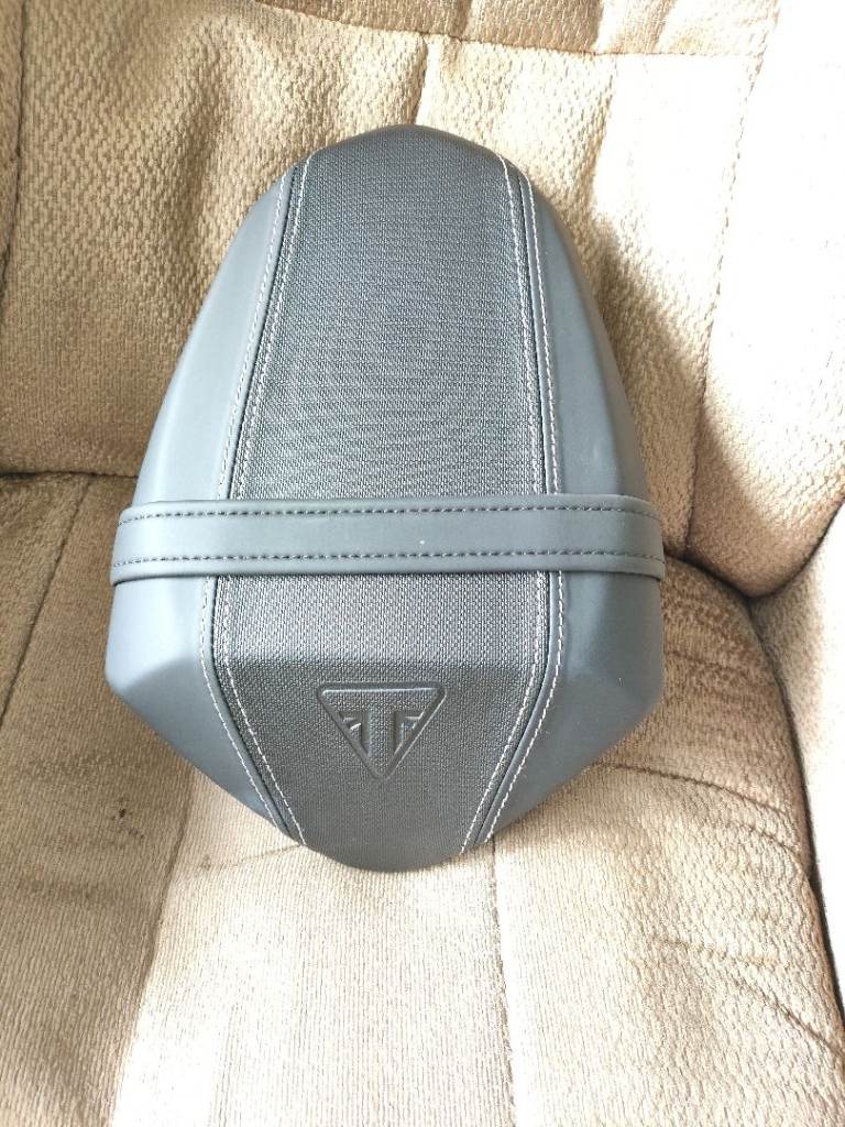 Triumph T2314010 Seat Pillion Embroidered Silver | Genuine Triumph Motorcycle Part