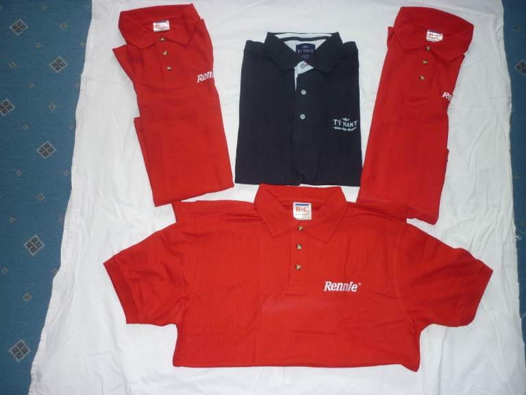 12 POLO SHIRTS.