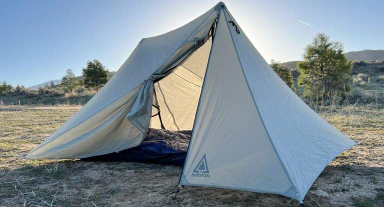 Ultralight tent Durston X-MID 1 with Z-Flick tent poles, groundsheet and pegs
