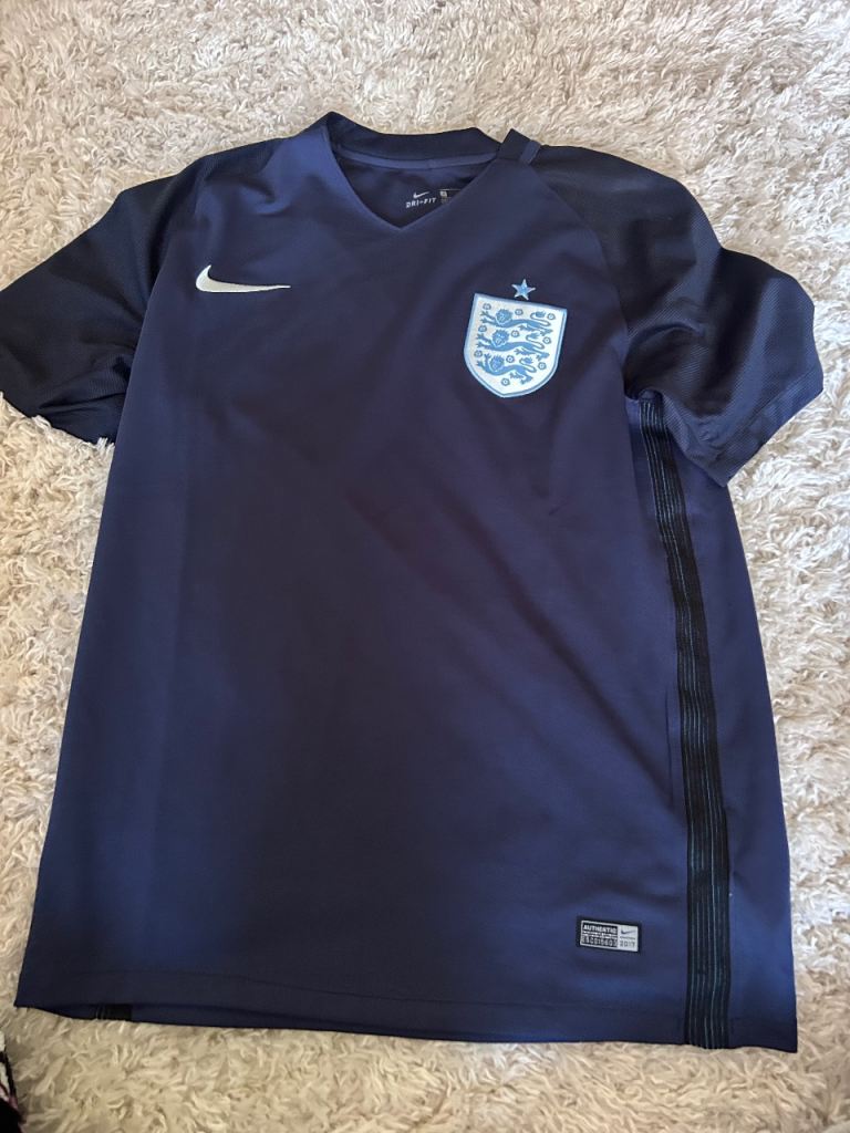 Nike England Football Shirt (Adult Size) – Blue, Good Condition