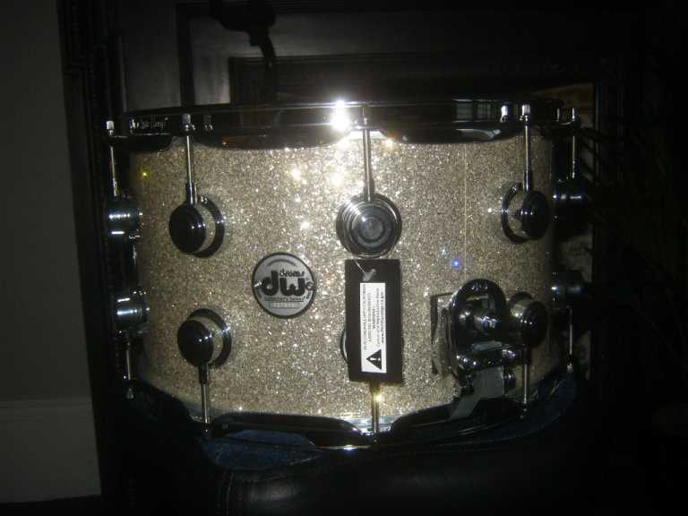 ✮NEW✮ DW COLLECTORS SERIES * VLT  14 x 8 ✮100% Maple SNARE ✮BROKEN GLASS✮True hoops✮MAG