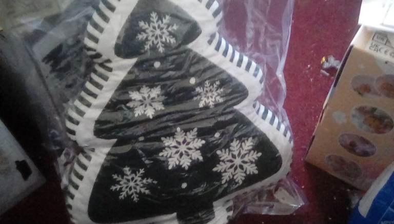 Christmas tree cushions