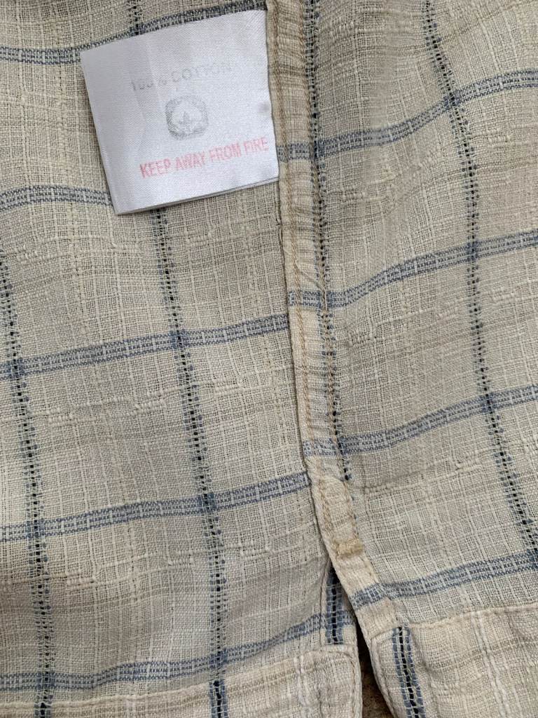 Men's EWM Pure Classics, 100% cotton, Check, Short Sleeve Shirt, Size M