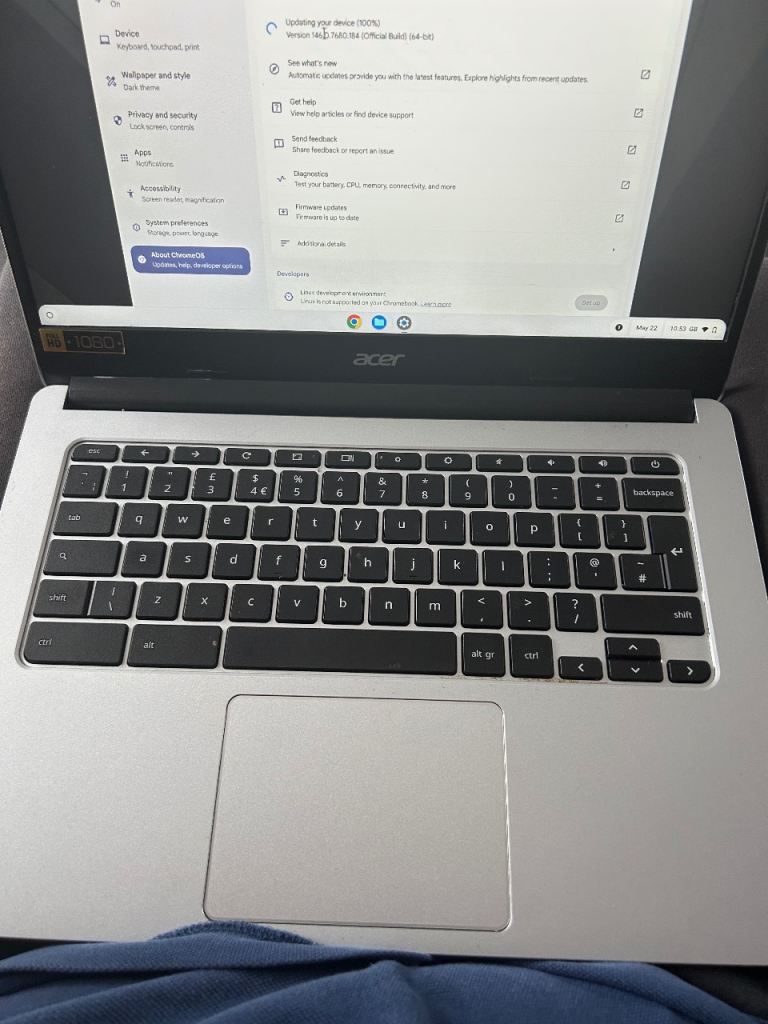 Acer Chromebook CB314-2H - Silver, Good Condition