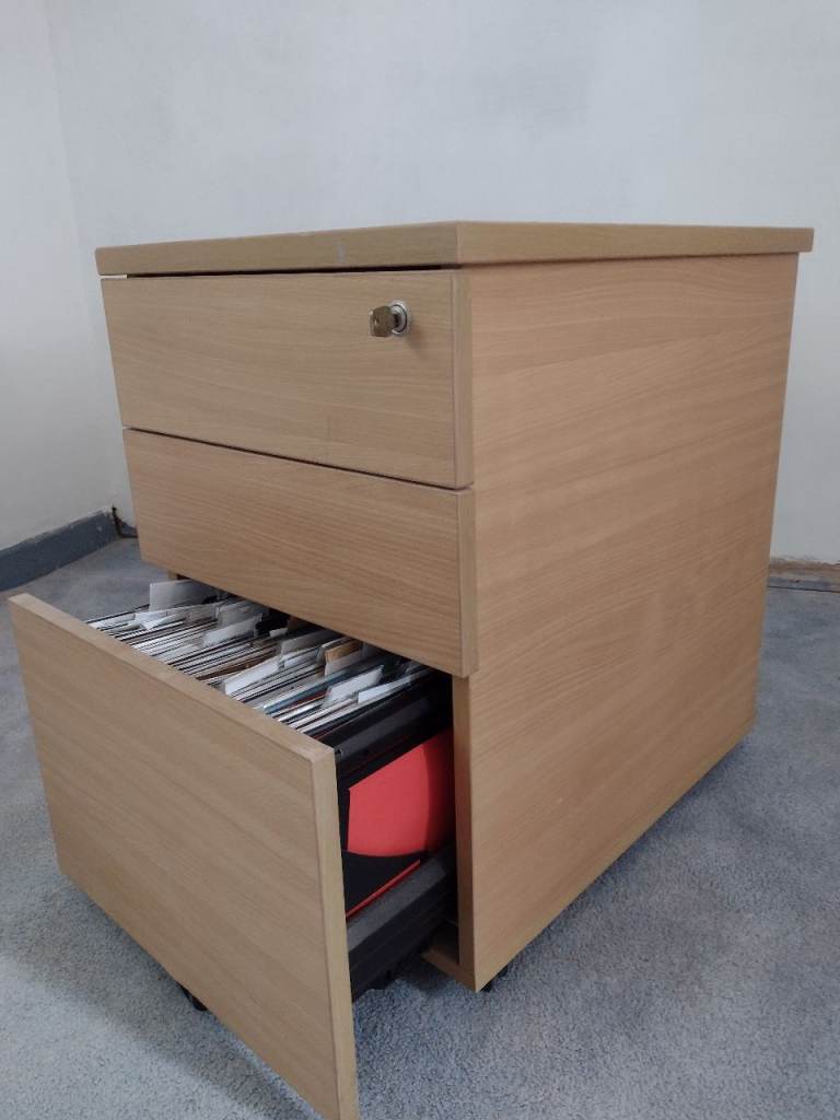 Under desk filing and drawer set