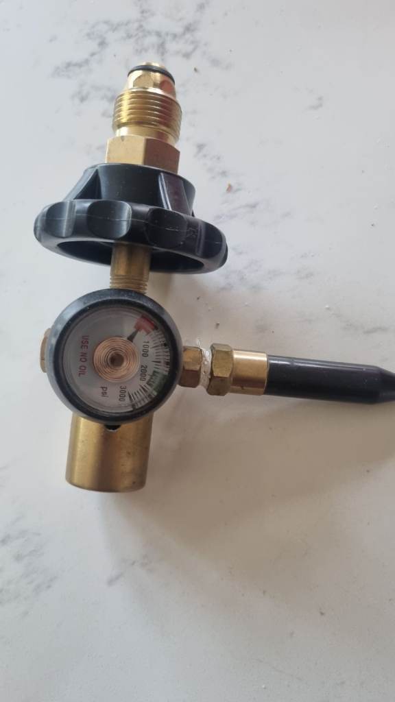 Regulator for helium balloon gas cylinder everything's £15.00