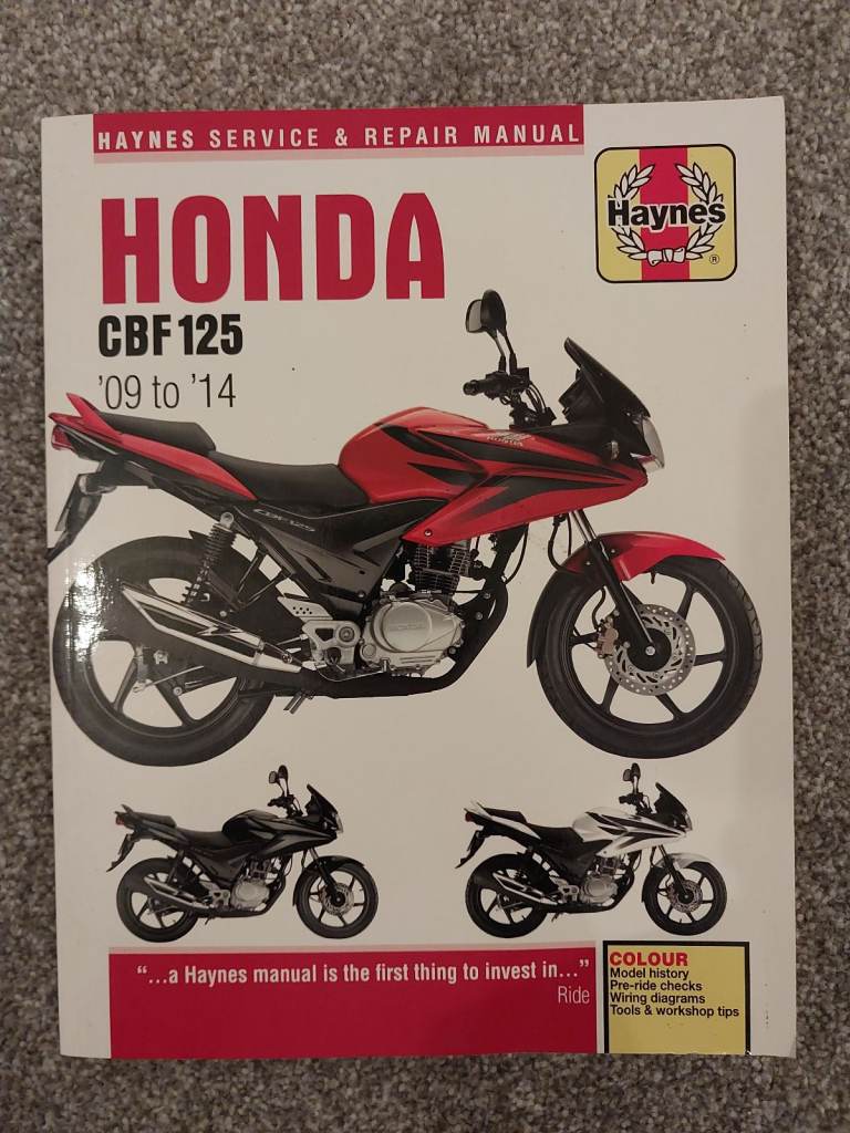 Haynes Service & Repair Manual for the Honda CBF125