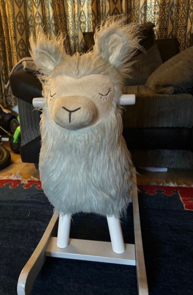 Furry Llama Rocking Horse – good Condition