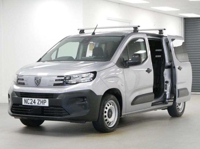 2024 PEUGEOT PARTNER 1.5 BLUEHDI 100 BHP 850KG LONG PROFESSIONAL 5 SEATER CREW