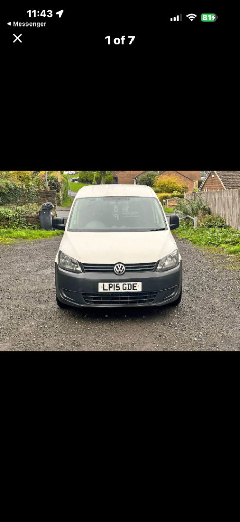 Volkswagen, CADDY, Panel Van, 2015, Manual, 1598 (cc)