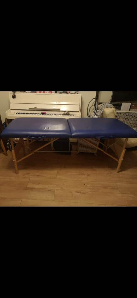 Portable Massage bed – Blue, Good Condition