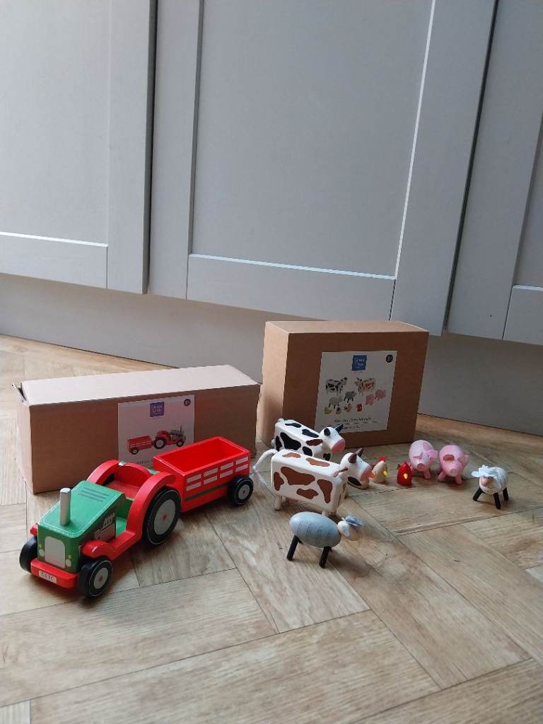 Wooden farm toy