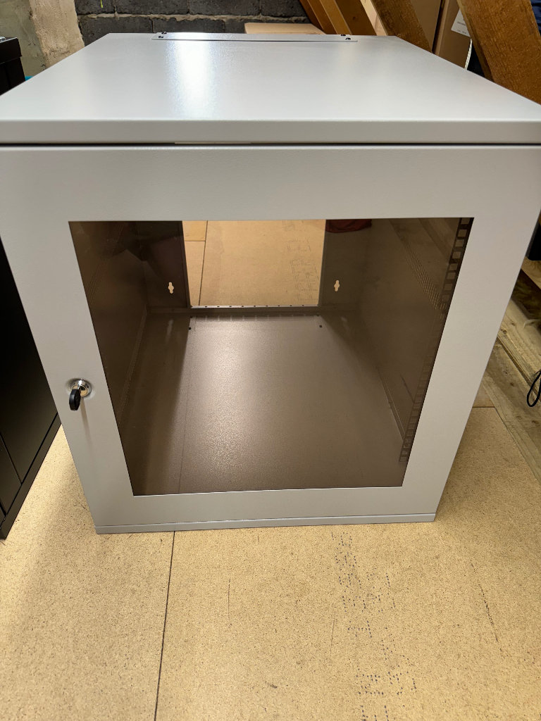 19” 12u ccs wall data cabinet lan server cctv grey 