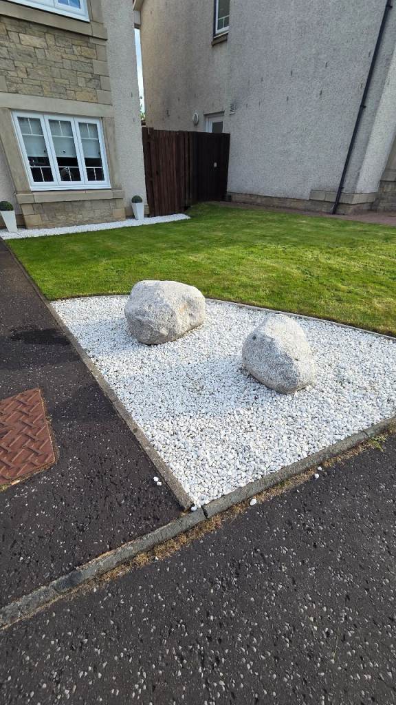 Large decorative granite stones 