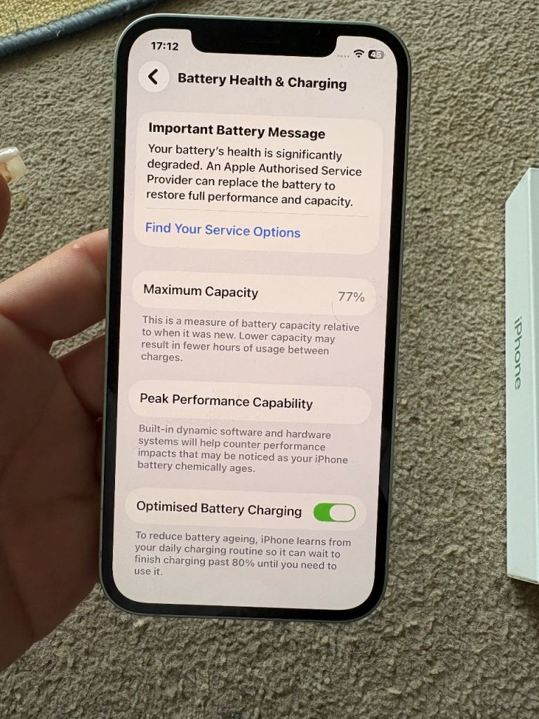 Apple iPhone 12 Mini - Green, good Condition, 77% Battery Health