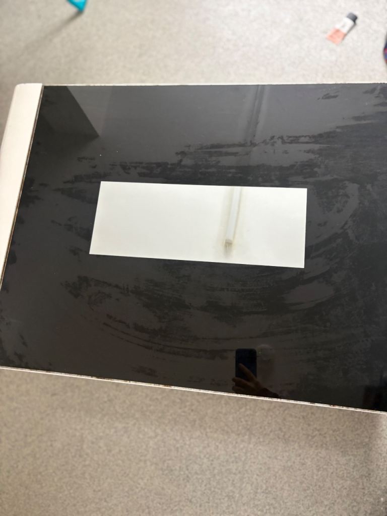 Black Glass Top Coffee Table ,does have a few marks but just need it gone asap