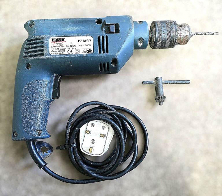PowerPlus PPR513 500W Corded Impact Drill 13mm Chuck With Key – Working
