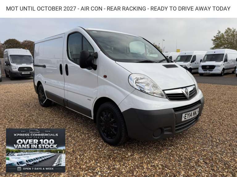 2014 Vauxhall Vivaro 2.0 2900 CDTi ecoFLEX Panel Van 4dr Diesel Manual FWD L1 (185 g/km, 113 bhp ...