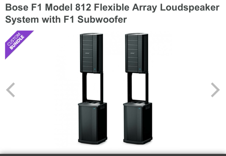 Bose F1 system