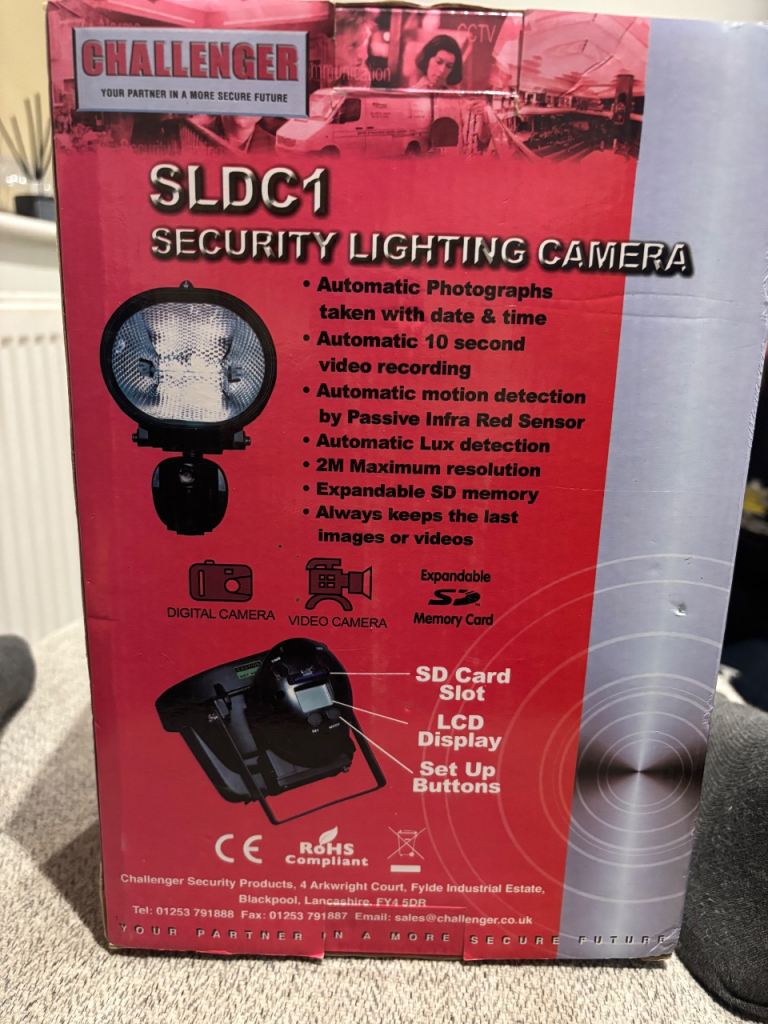 Sldc1 Security lighting camera 