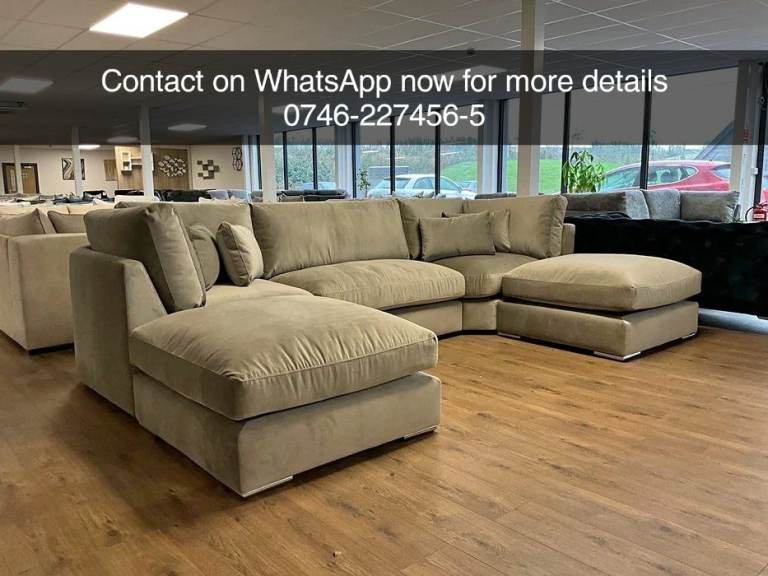 Sale on Brand New Luxury Corner Sofas – U‑Shape Sofa in Multiple Colours
