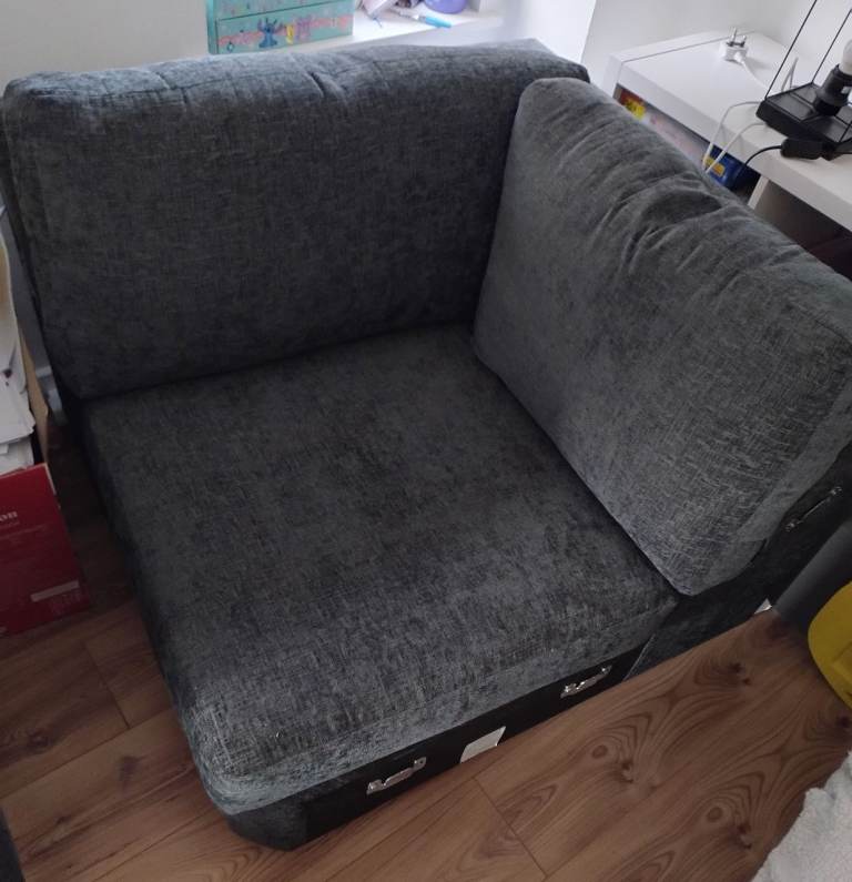 Dark grey Corner sofa seat