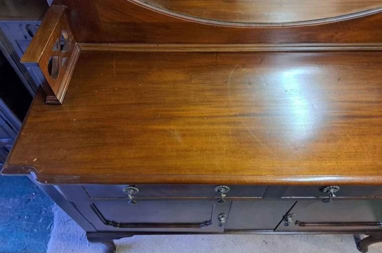 Antique Edwardian Mahogany Sideboard 
