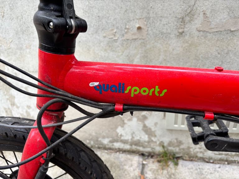 SPARES OR REPAIRS - QualiSports folding electric bike, 16” wheels, seat post battery, 3 speed hub