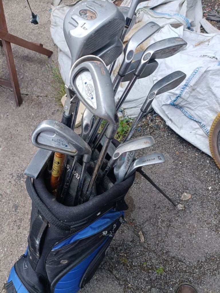 Callaway golf club and bag irons and drivers 