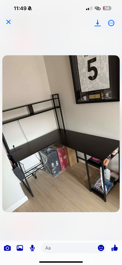 Gaming desk and chair 