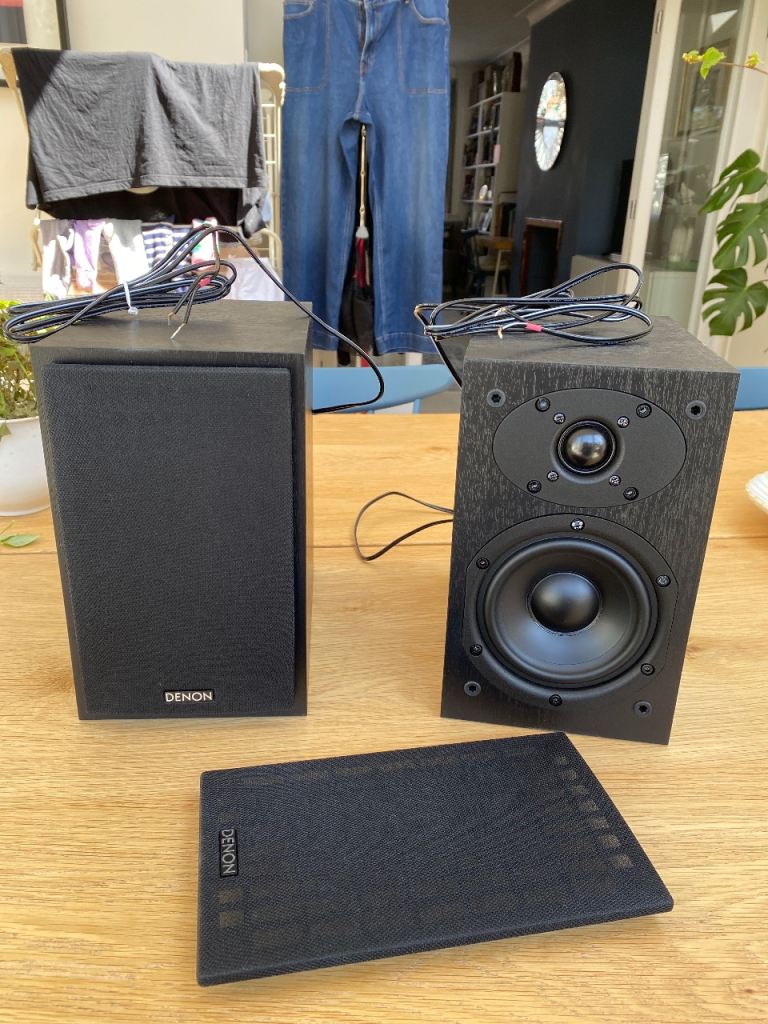 Denon speakers pair