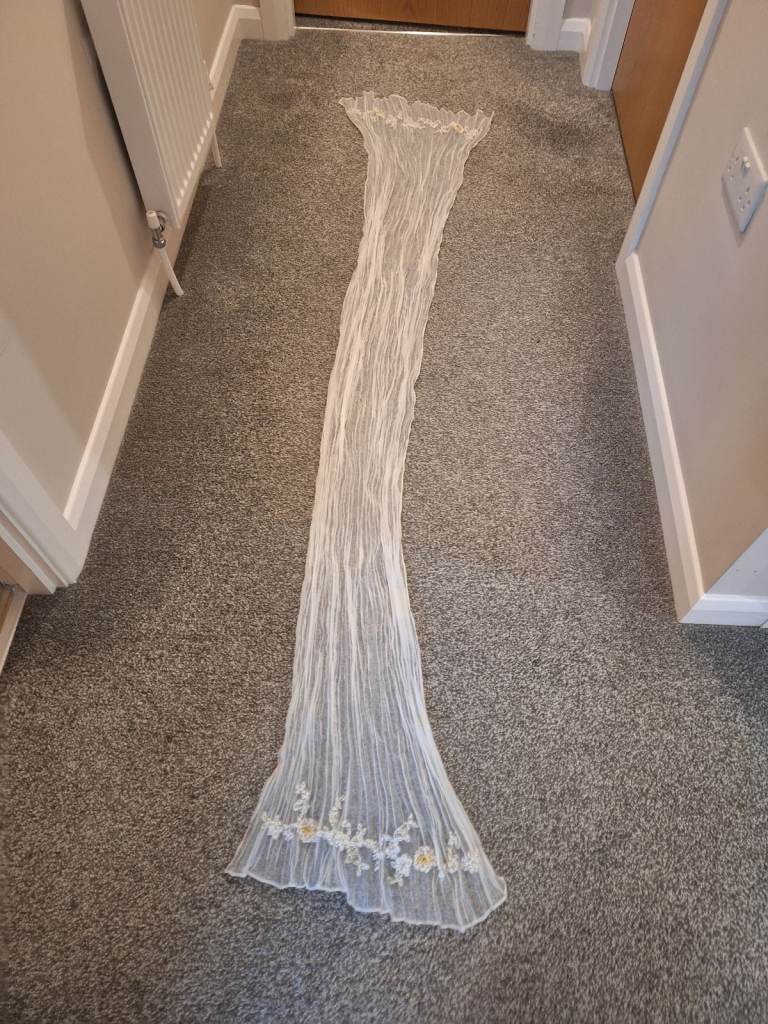 image for Bridal shawl with embroidery and gems