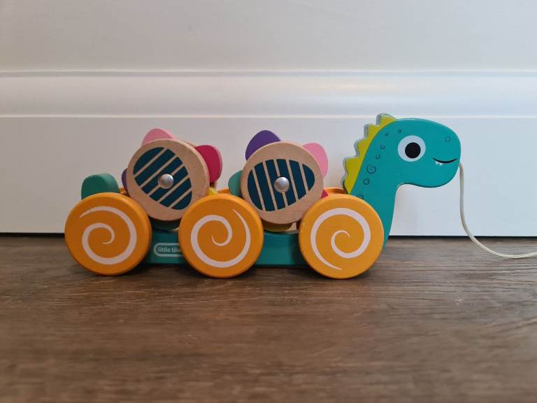 Wooden Pull-Along Dinosaur