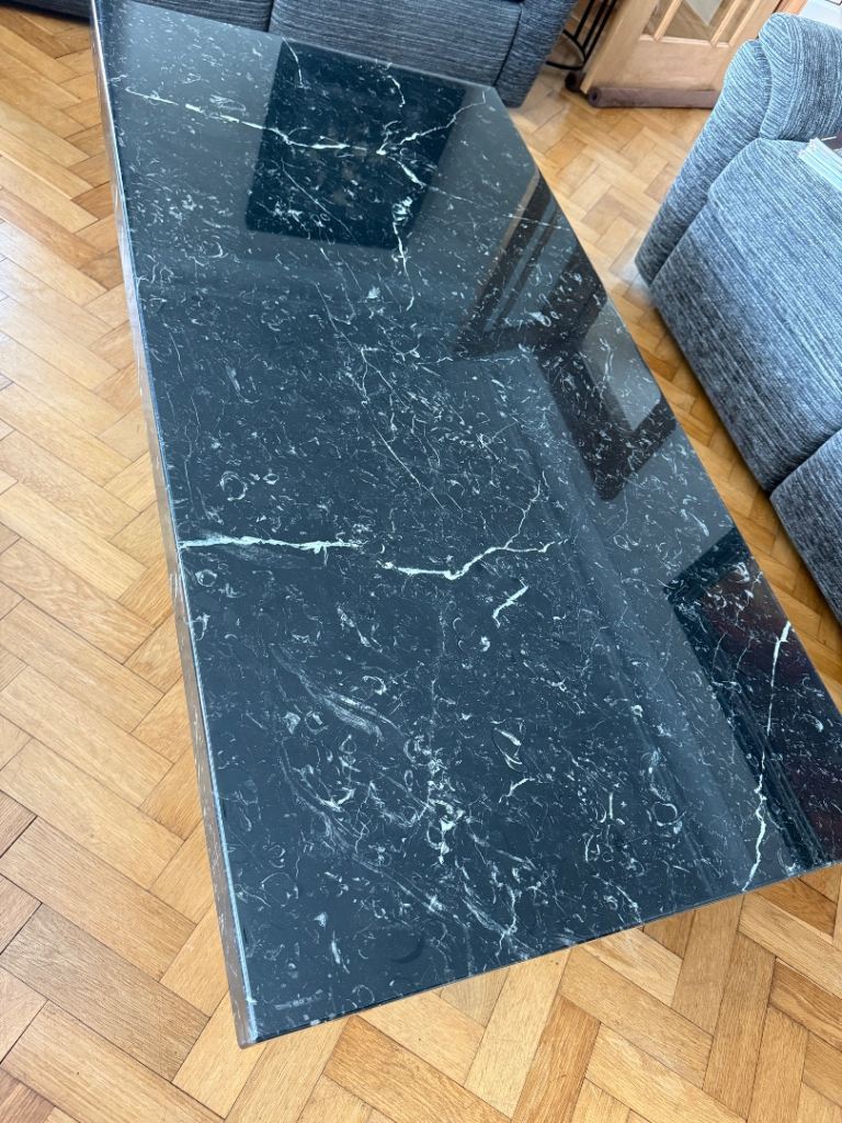 Black Marble Coffee Table – Good Condition