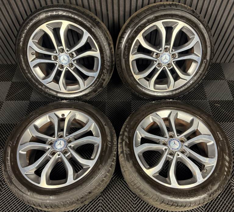 image for 17" GENUINE MERCEDES C CLASS W205 GREY DC ALLOY WHEELS TYRES ALLOYS